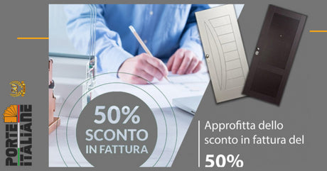 Sconto in Fattura del 50% su porte, arredi, domotica: richiedilo ora!