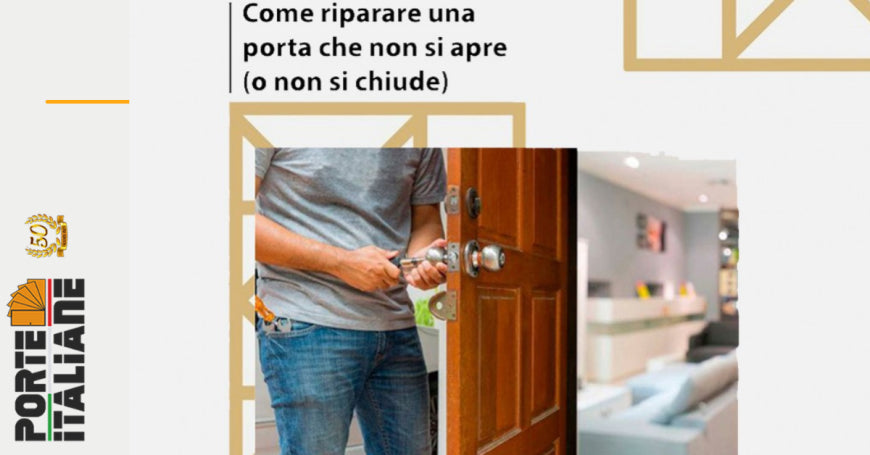 Come riparare una porta interna che non si apre (o non si chiude)