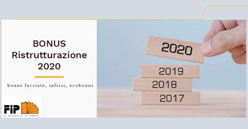 Detrazioni ristrutturazioni 2020: bonus facciate, infissi, ecobonus