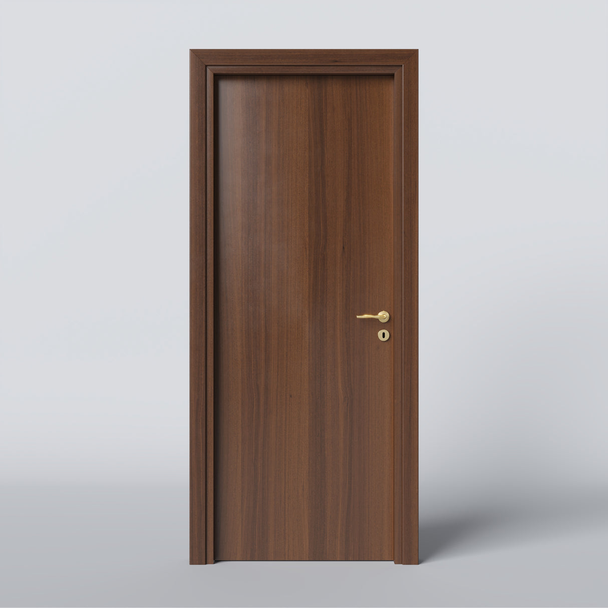 Laminated Hinged Door in National Walnut