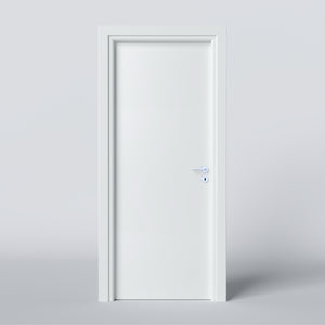 Hinged Door in White Laminate