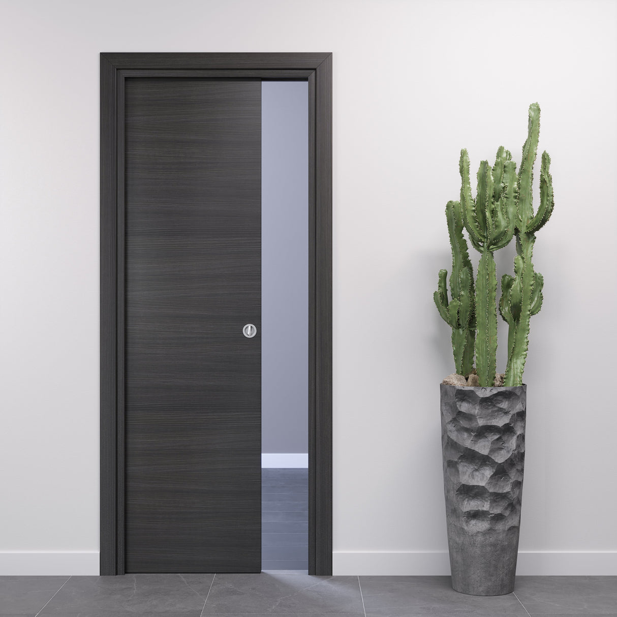 Sliding Pocket Door in Grey Durmast