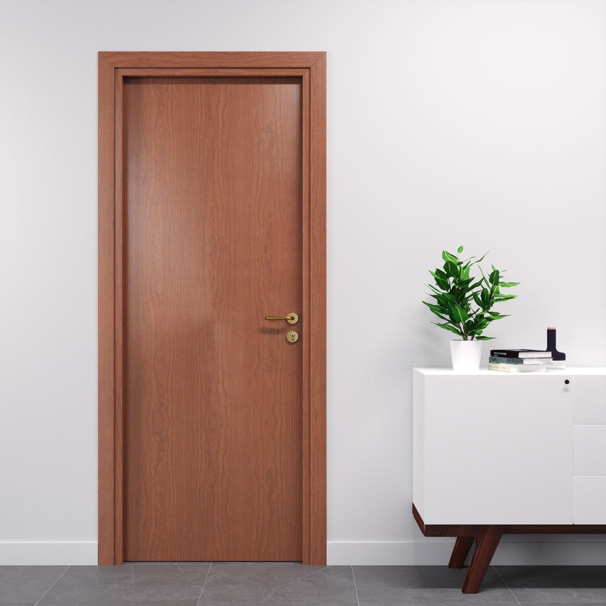 Smooth Soundproof Door 47dB Certified with Movable Threshold