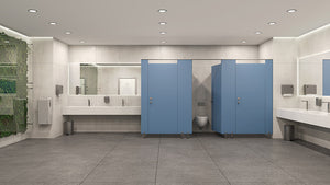 Kubi Modular Walls in Blue HPL