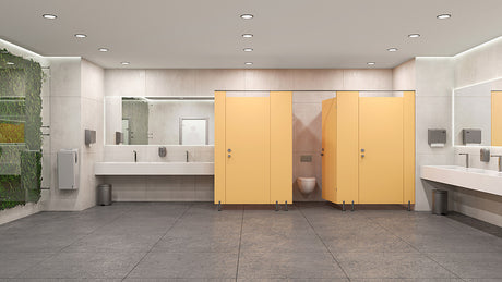 Kubi Modular Walls in Yellow HPL