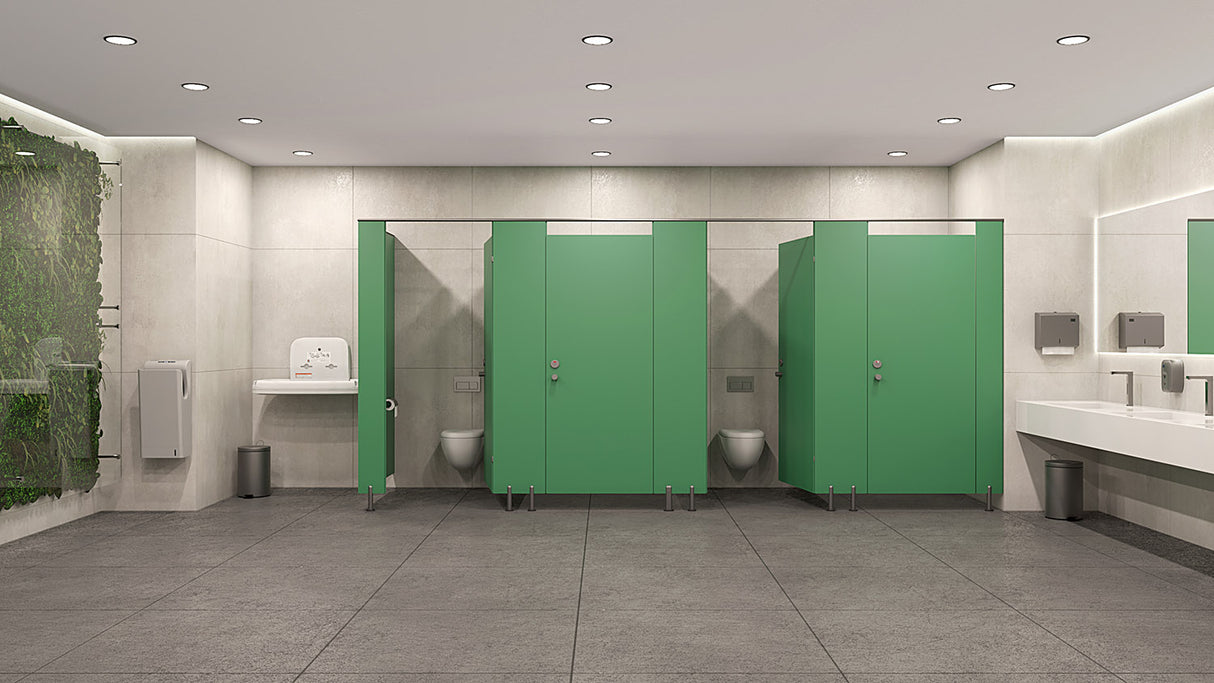 Kubi Modular Walls in Green HPL