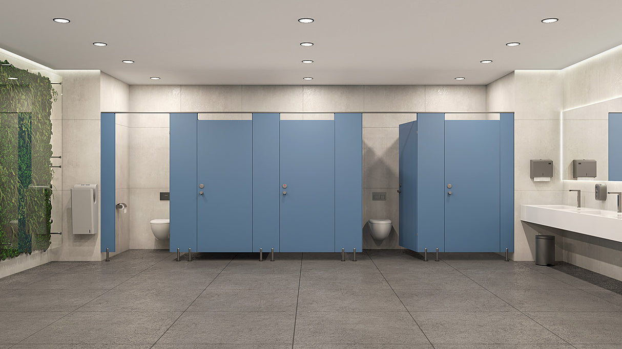 Kubi Modular Walls in Blue HPL