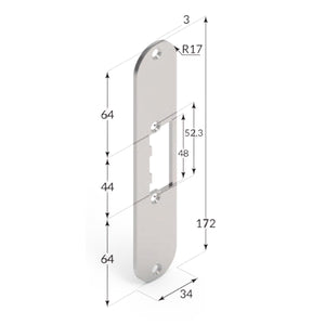 Incontro Elettrico per Porte Interne in Legno - 166FPS