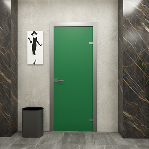 Porte per Interni HPL con Telaio in Alluminio - LAMINATO VERDE - 60x210x11