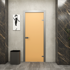 Porte per Interni HPL con Telaio in Alluminio - LAMINATO GIALLO - 60x210x11